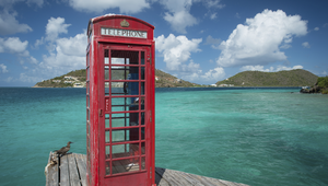 British Virgin Islands red phone box