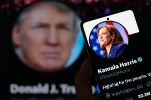 Bot-like accounts push Trump and Kamala Harris conspiracies.jpg