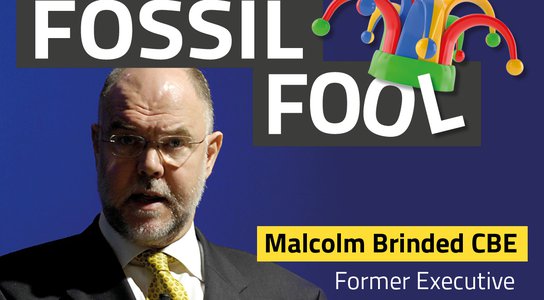 Malcolm Brinded Fossil Fool graphic