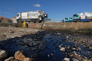 Heavy fuel oil spill in Loire estuary, France