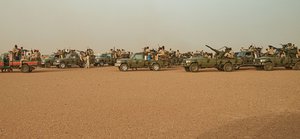 Sudan RSF Technicals 4x4s