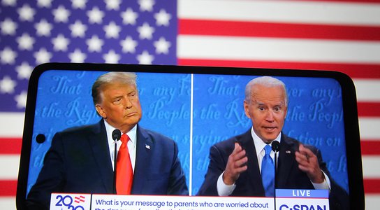 Trump and Biden presidential debate October 2020