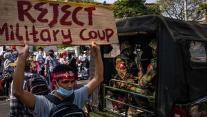 Myanmar protest February 2021