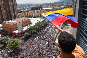 Protesters and opponents of Maduro GettyImages-2167200245