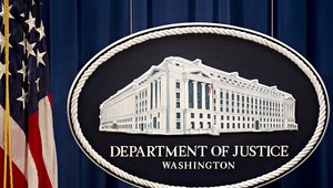 US department of justice sign