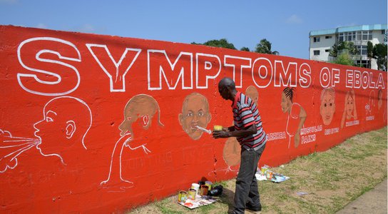Ebola mural Liberia 2014