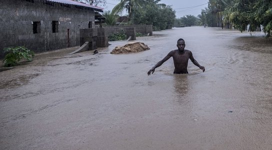Flooding in Pemba, Mozambique.