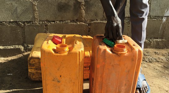 South Sudan petrol cans