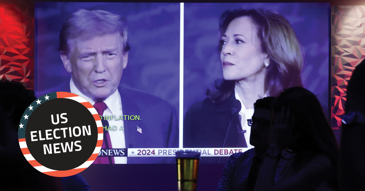 Kamala Harris and Donald Trump are facing off in a tight US presidential race