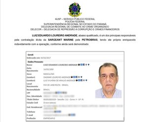 Ledu, pictured here in a police file, was delighted to obtain Petrobras's sensitive asphalt formula