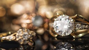 Diamond ring stock image