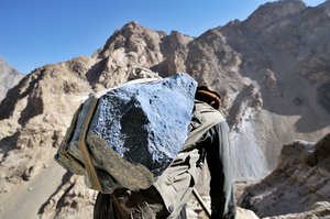 Lapis mining in Afghanistan 