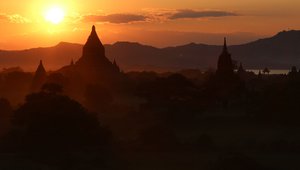 myanmar sunset